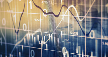Stock market graph background