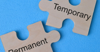 4 Ways Temporary Work Can Help Your Career Reach A New High! Wooden,Jigsaw,Puzzle,With,Text,Temporary,And,Permanent
