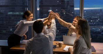 6 Tips To Enjoy Career Success Motivated,Multinational,Team,Raise,High,Fives,On,Briefing,After,Finding