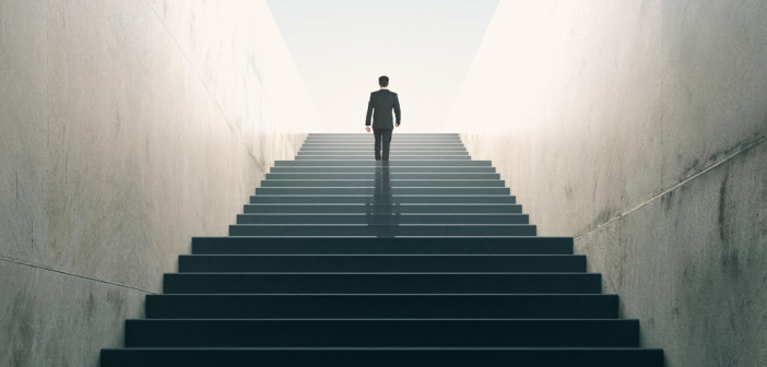 Ambitions,Concept,With,Businessman,Climbing,Stairs