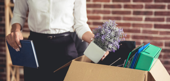 Getting,Fired.,Cropped,Image,Of,Beautiful,Young,Business,Woman,In