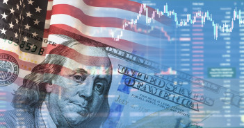 Closeup,Dollar,On,The,Background,Of,A,Chart.,U.s.,Economy.
