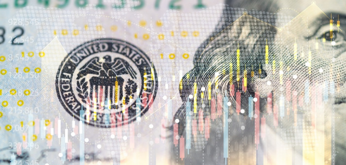Us,Economy.,Financial,Market,Of,America.,Charts,Next,To,A