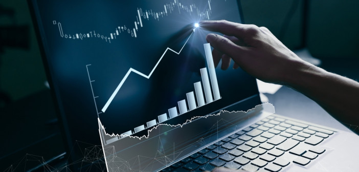 Increasing,Diagram,Of,Inflation,Rate,On,Virtual,Screen,Laptop.,Inflation