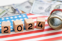 Us,Coin,And,Dollar,Banknote,With,Usa,Flag,2024