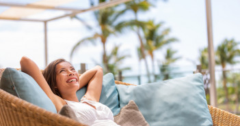 How to save for retirement when you’re in your 30s Luxury,Hotel,Home,Living,Woman,Relax,Enjoying,Sofa,Furniture,Of