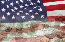 American,Flag,And,Currency