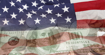 American,Flag,And,Currency