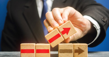 Businessman,Is,Building,An,Alternative,Path.,Revision,Of,The,Strategy