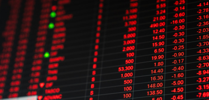 Red,Stock,Market,Price,Chart,Background,Showing,Crisis,Of,Dow
