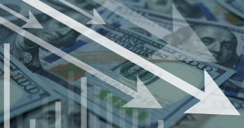 Us,Dollar,Currency,Decrease,Or,Drop,In,Bad,Situation,Business
