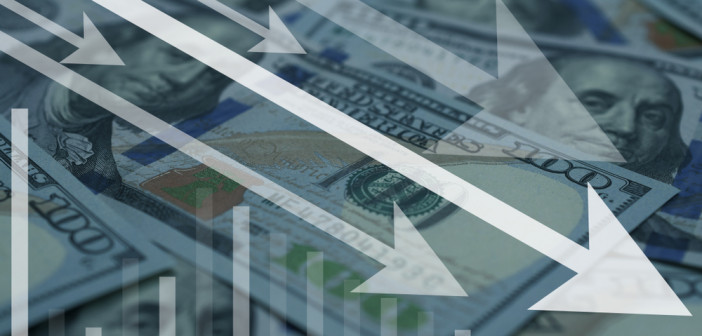 Us,Dollar,Currency,Decrease,Or,Drop,In,Bad,Situation,Business