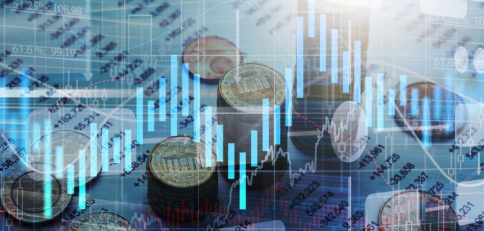 Set,Of,Coin,And,Financial,Graph,For,Economic,Concept