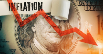 Inflation,Word,Under,The,Torn,Dollar,Bill.,Economist,Forecast,For