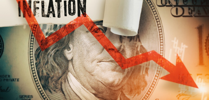 Inflation,Word,Under,The,Torn,Dollar,Bill.,Economist,Forecast,For