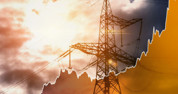 Transmission,Tower,And,Raising,Sparkline,Chart,Representing,Electricity,Prices,Rise