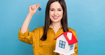 Five Key Real Estate Tips For Women Looking To Buy Their Own Dream Home! Photo,Of,Young,Attractive,Lady,Wear,Orange,Shirt,Hold,Key
